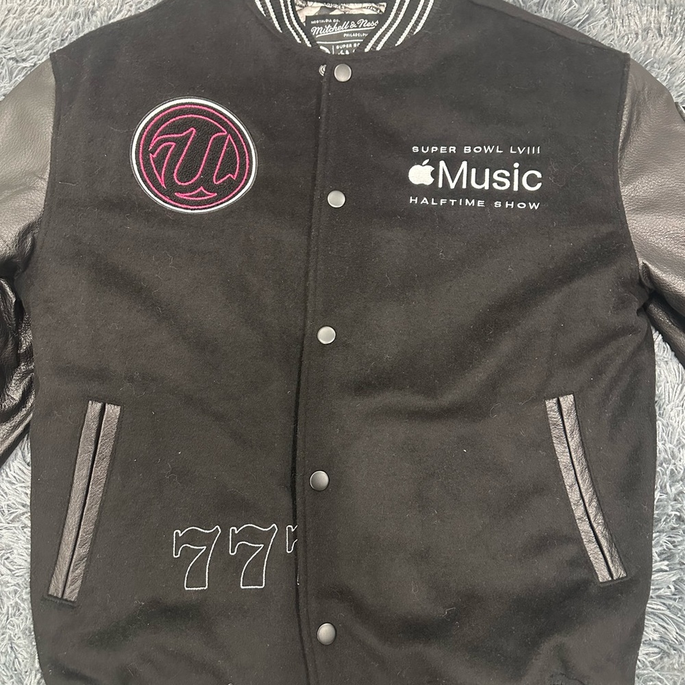 Authentic Unisex 2024 USHER Super Bowl Bomber Jacket